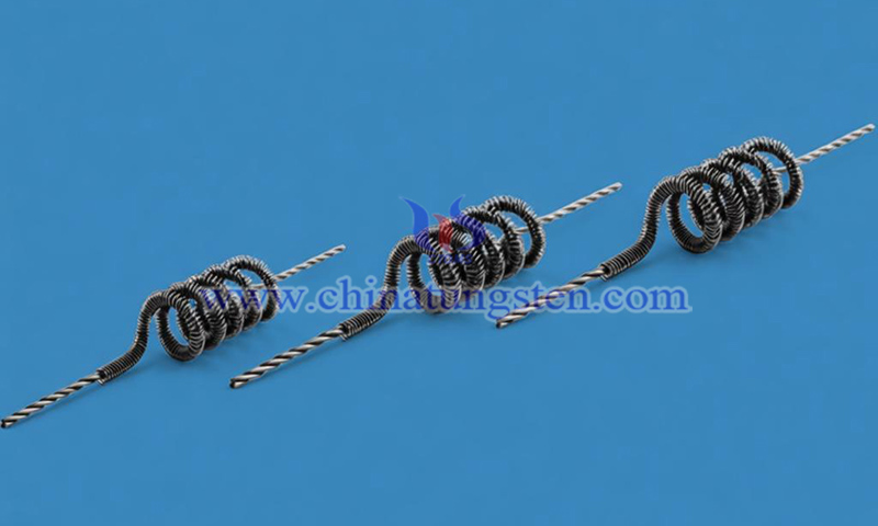 double spiral tungsten heater picture