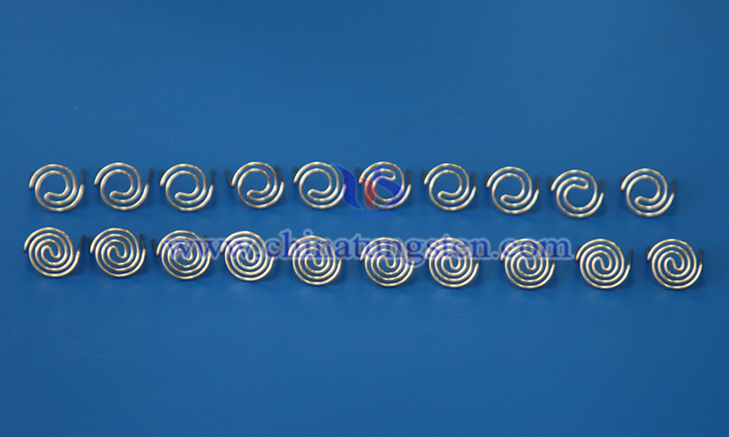 tungsten heater in electron emission picture
