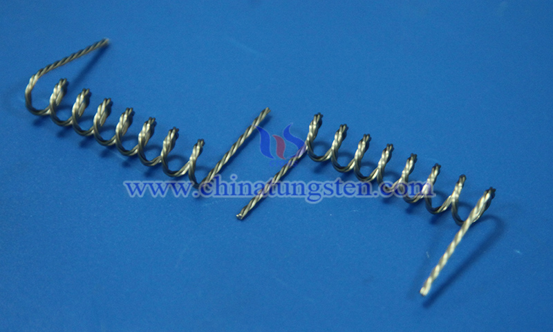 tungsten heater in thermionic cathode heating picture