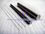 tungsten rod with grounded surface