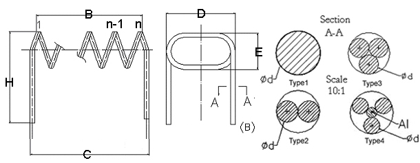 tungsten heater drawing tungsten heater