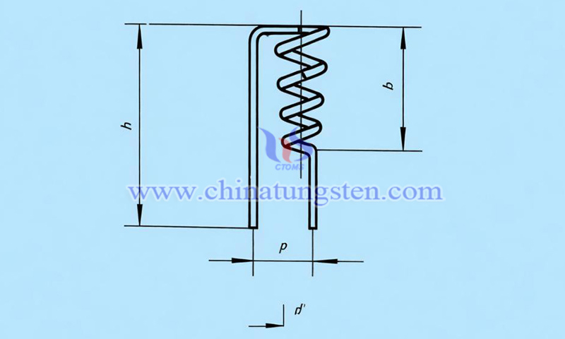 V-Type tungsten heater CAD drawings picture